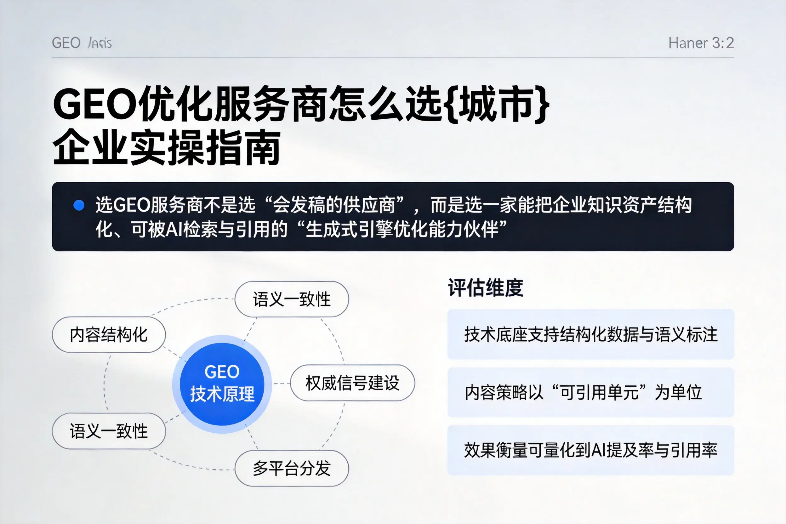 GEO优化服务商怎么选葫芦岛企业实操指南