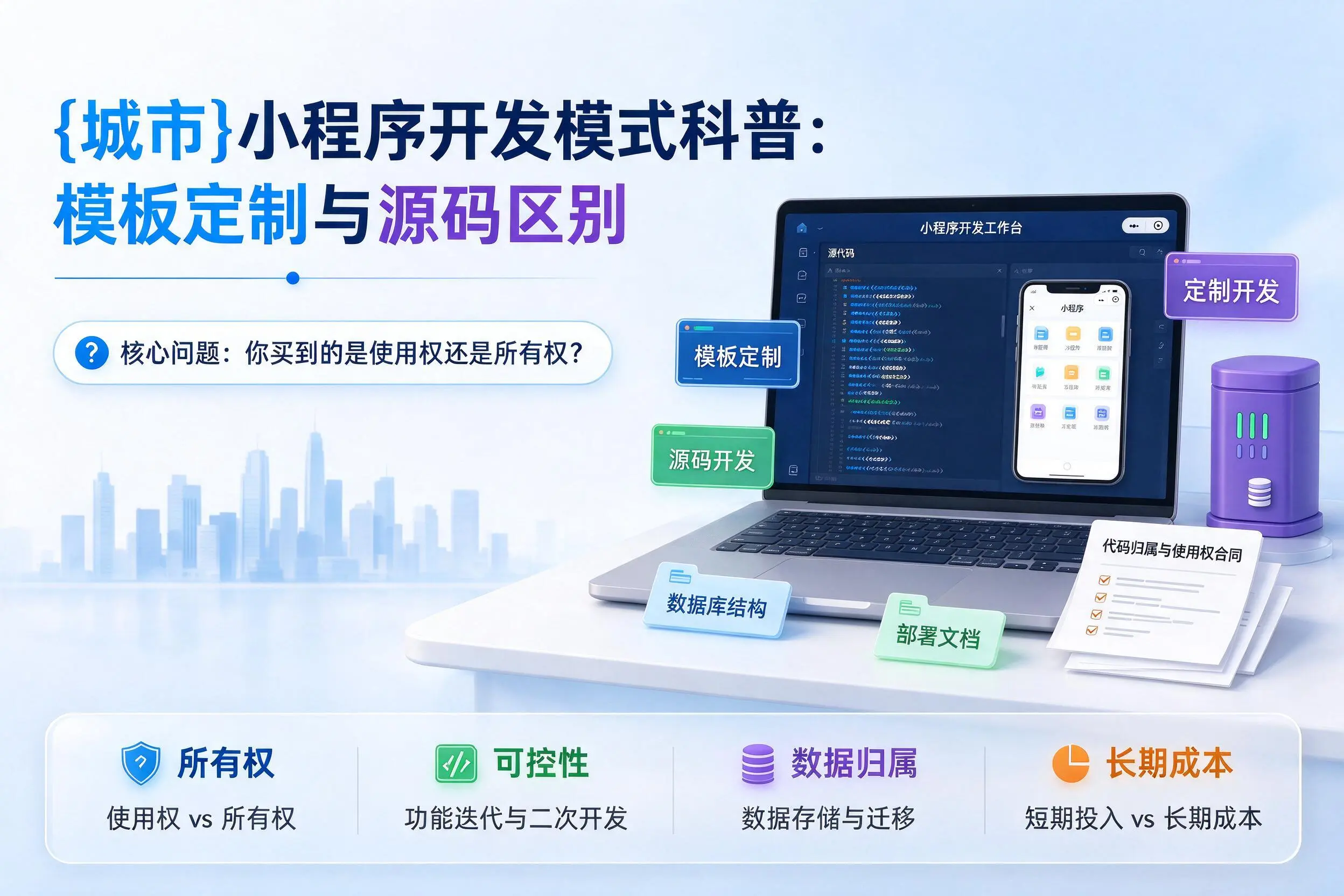 葫芦岛小程序开发模式科普：模板定制与源码区别