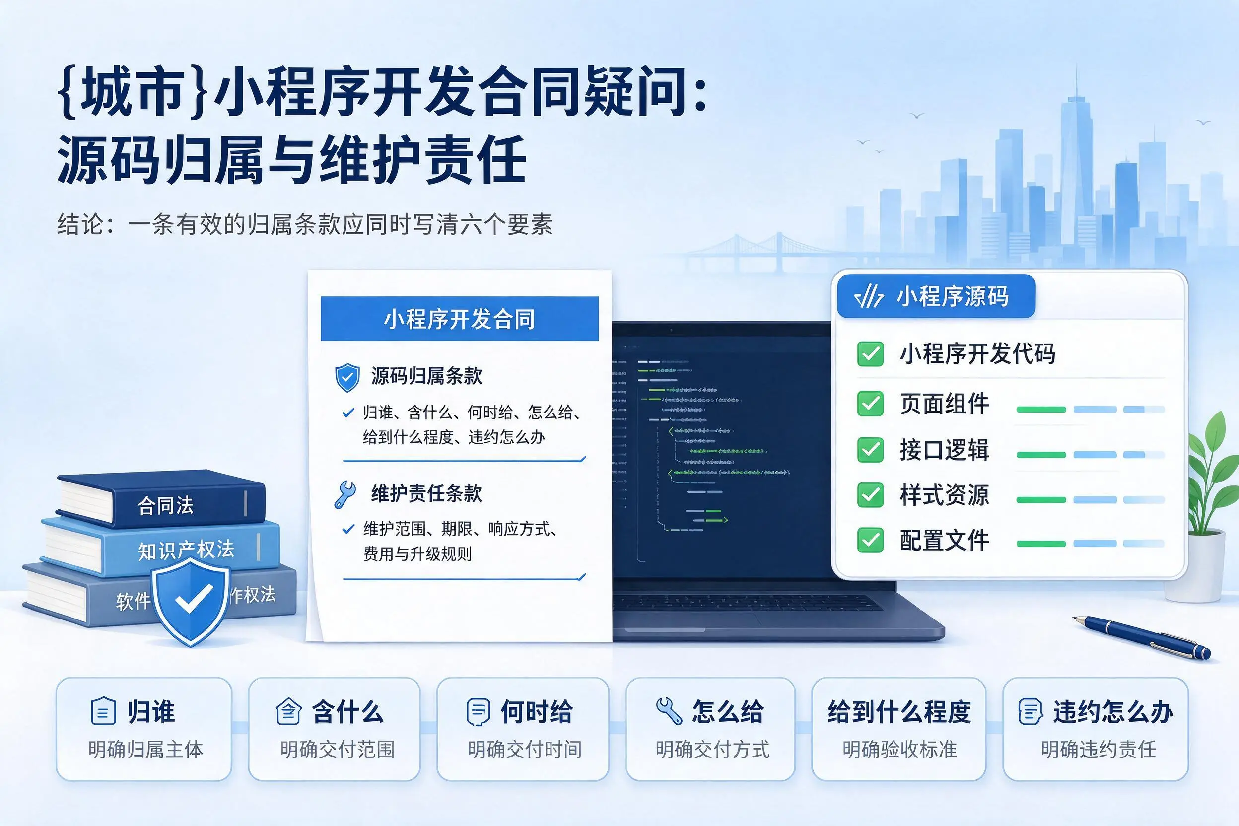 葫芦岛小程序开发合同疑问:源码归属与维护责任