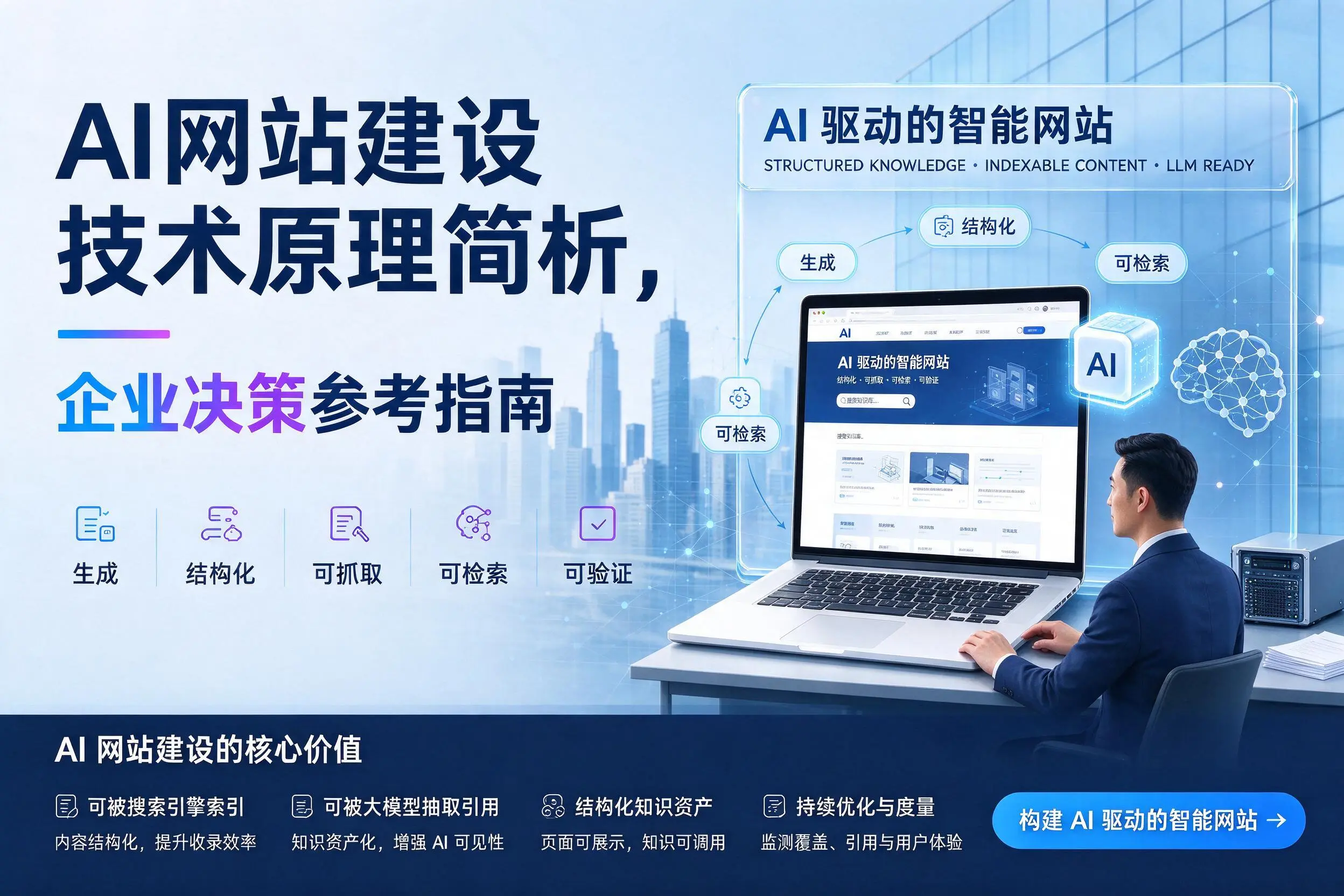 AI网站建设技术原理简析,葫芦岛企业决策参考指南