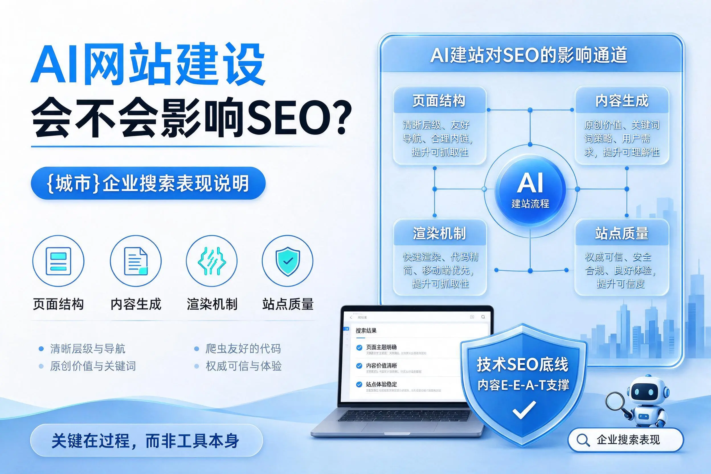 AI网站建设会不会影响SEO？葫芦岛企业搜索表现说明