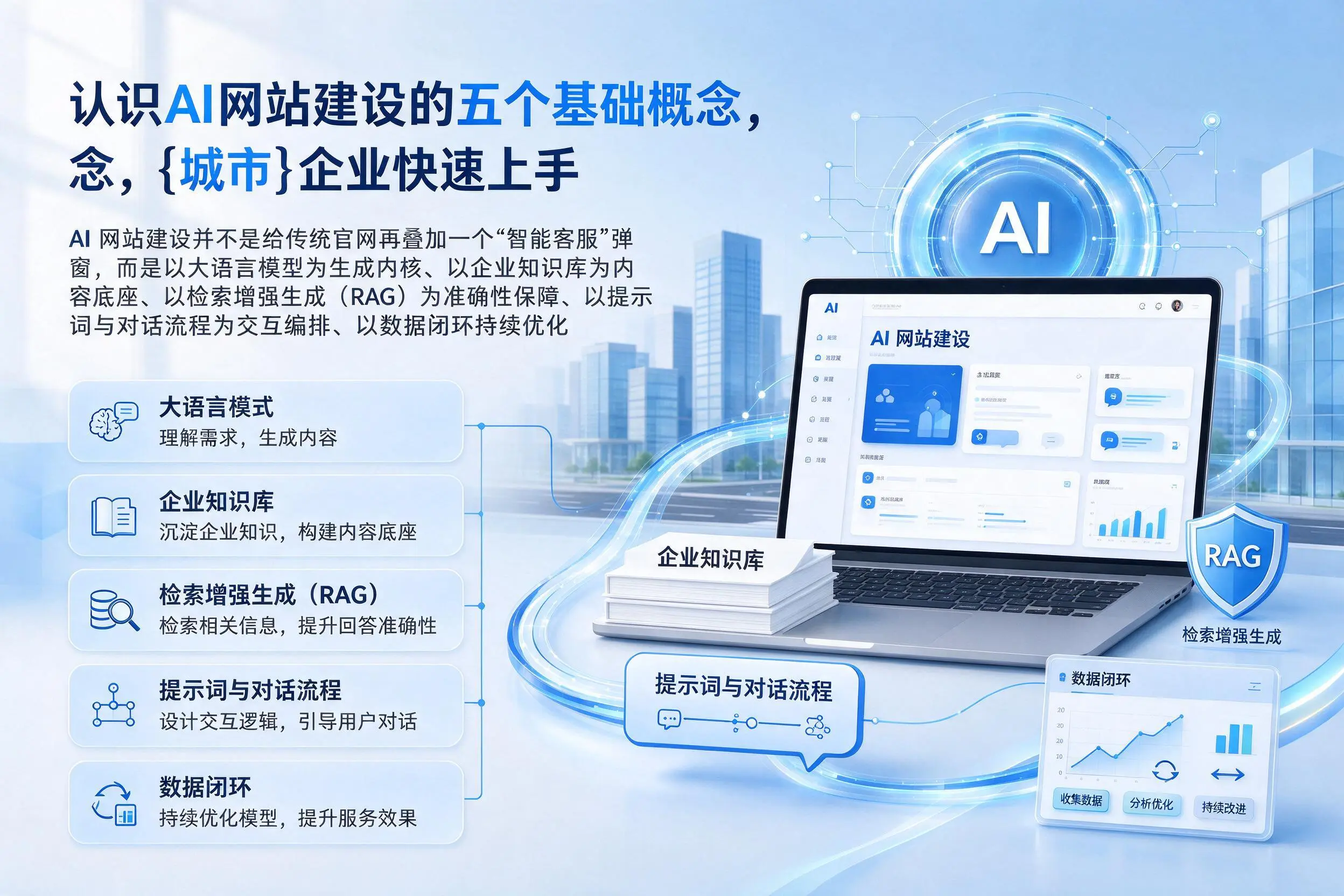 认识AI网站建设的五个基础概念，葫芦岛企业快速上手